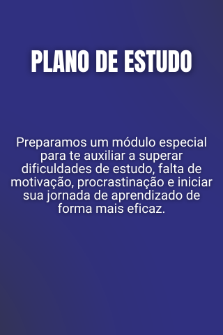 Plano de Estudo